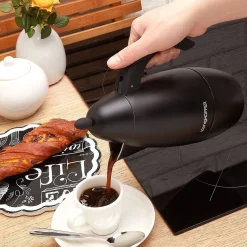 Aluminiowa kawiarka KönigHOFFER Prestigio Black 6 espresso