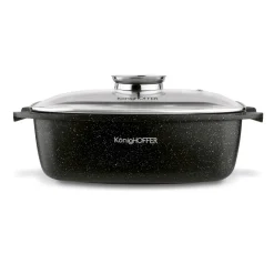 Brytfanna aluminiowa z aromatyzerem Konighoffer Pollo 5,5 l prostokątna