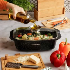 Brytfanna aluminiowa z aromatyzerem Konighoffer Pollo 5,5 l prostokątna