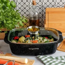 Brytfanna aluminiowa z aromatyzerem Konighoffer Pollo 5,5 l prostokątna