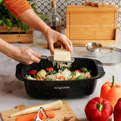 Brytfanna aluminiowa z aromatyzerem Konighoffer Pollo 5,5 l prostokątna