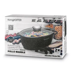 Brytfanna aluminiowa z aromatyzerem Konighoffer Pollo 8 l owalna