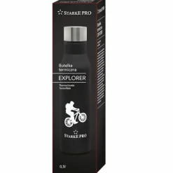 Butelka termiczna Starke Pro Explorer 500 ml czarna ze stali nierdzewnej
