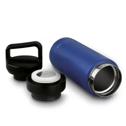 Butelka termiczna z sitkiem Starke Pro Lazaro 400 ml granatowa