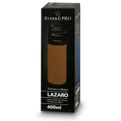 Butelka termiczna z sitkiem Starke Pro Lazaro 400 ml pomarańczowa