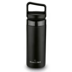 Butelka termiczna z sitkiem Starke Pro Lazaro 400 ml czarna