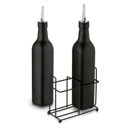 Butelki na ocet lub oliwę ze stojakiem Tadar 500 ml 2 sztuki