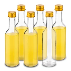 Butelki szklane Tadar Anis 100 ml złote zakrętki 6 sztuk