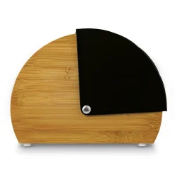 Chlebak bambusowy Konighoffer Nero 39 x 25,5 x 19 cm czarny