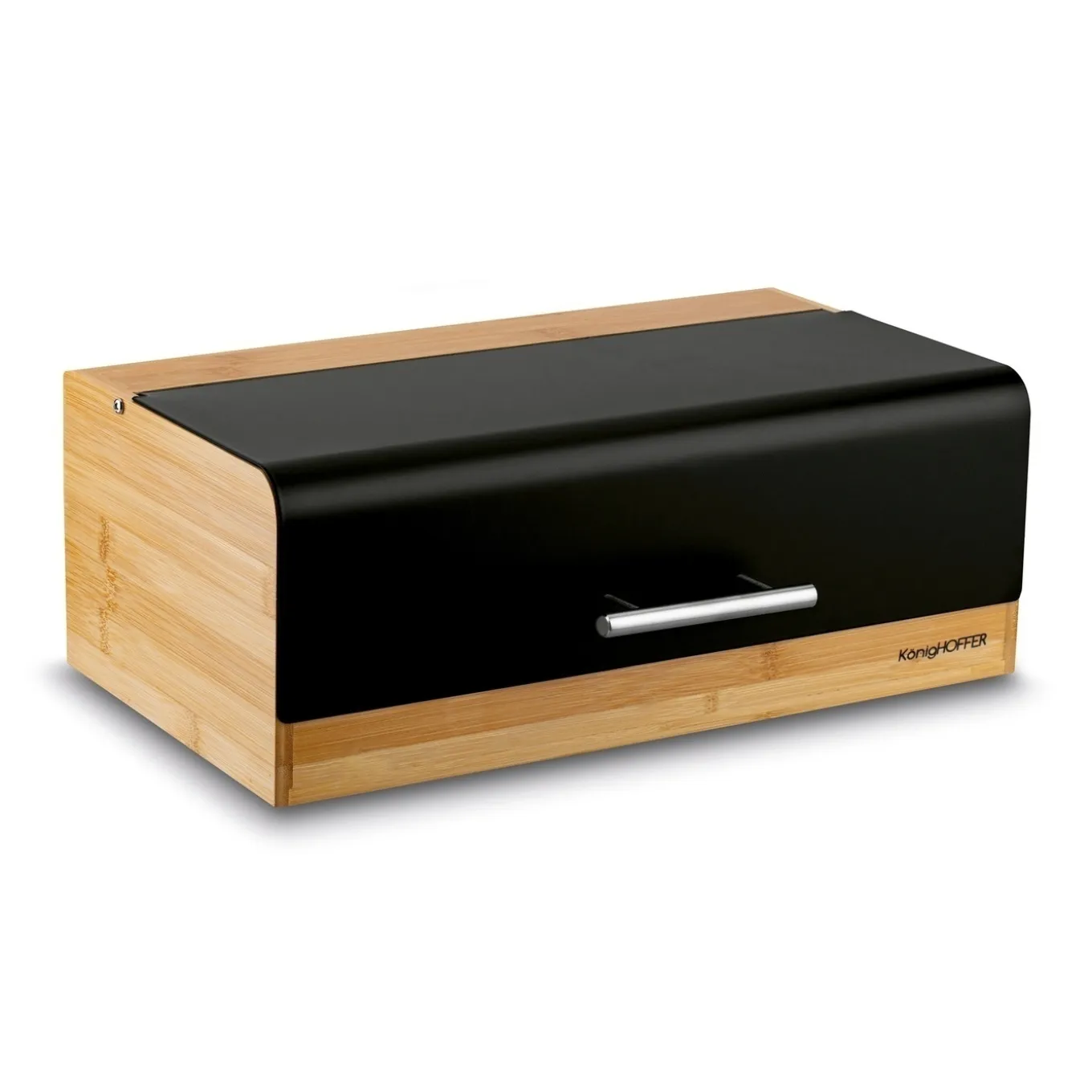 Chlebak bambusowy Konighoffer Fresco 36 x 20 x 13,5 cm czarny