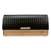 Chlebak drewniany Konighoffer Geometric 36 x 25 x 17 cm czarny
