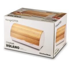 Chlebak metalowy Konighoffer Volano 32 x 24 x 20 cm biały