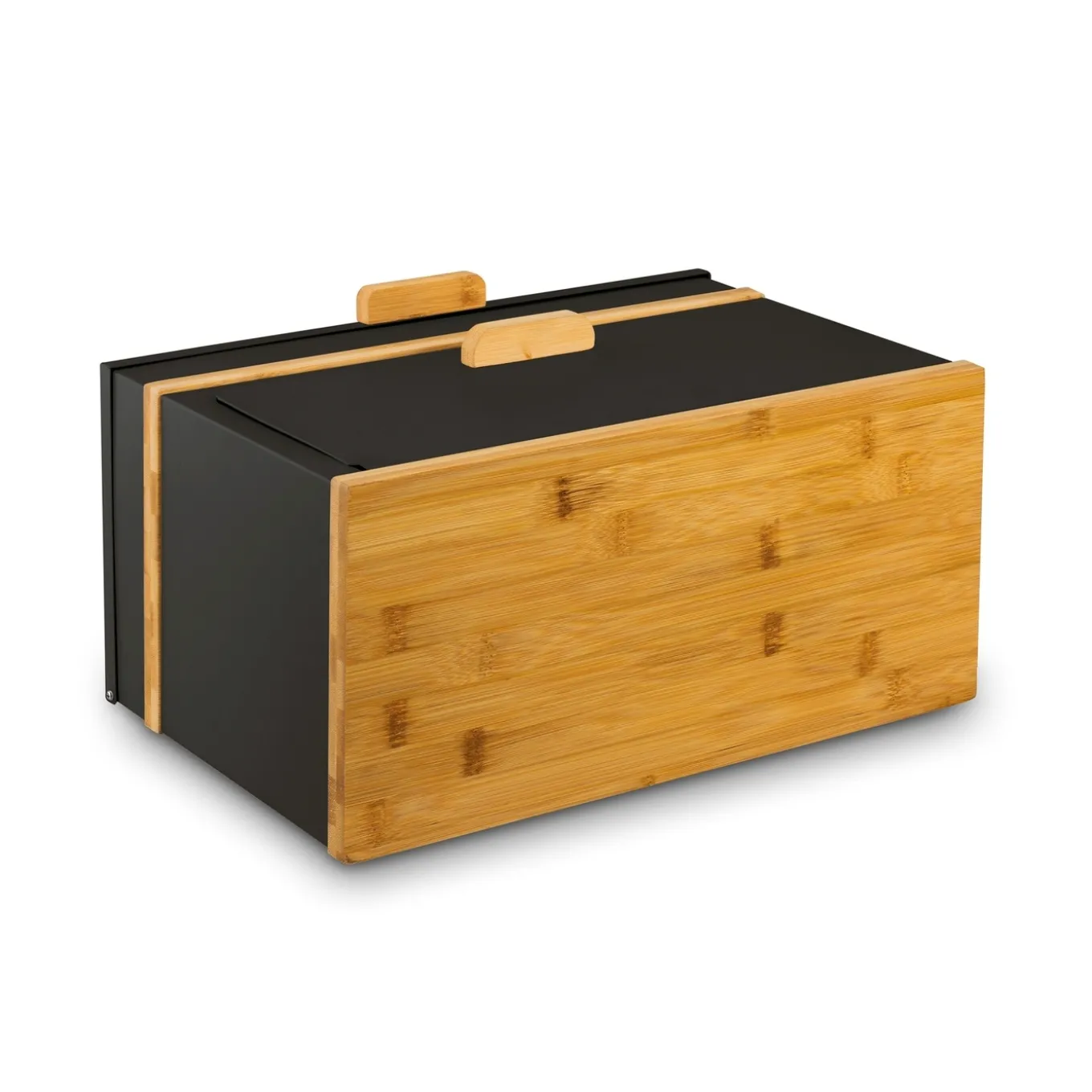 Chlebak stalowy dwupoziomowy Konighoffer Artesano 38 x 18 x 23 cm czarny