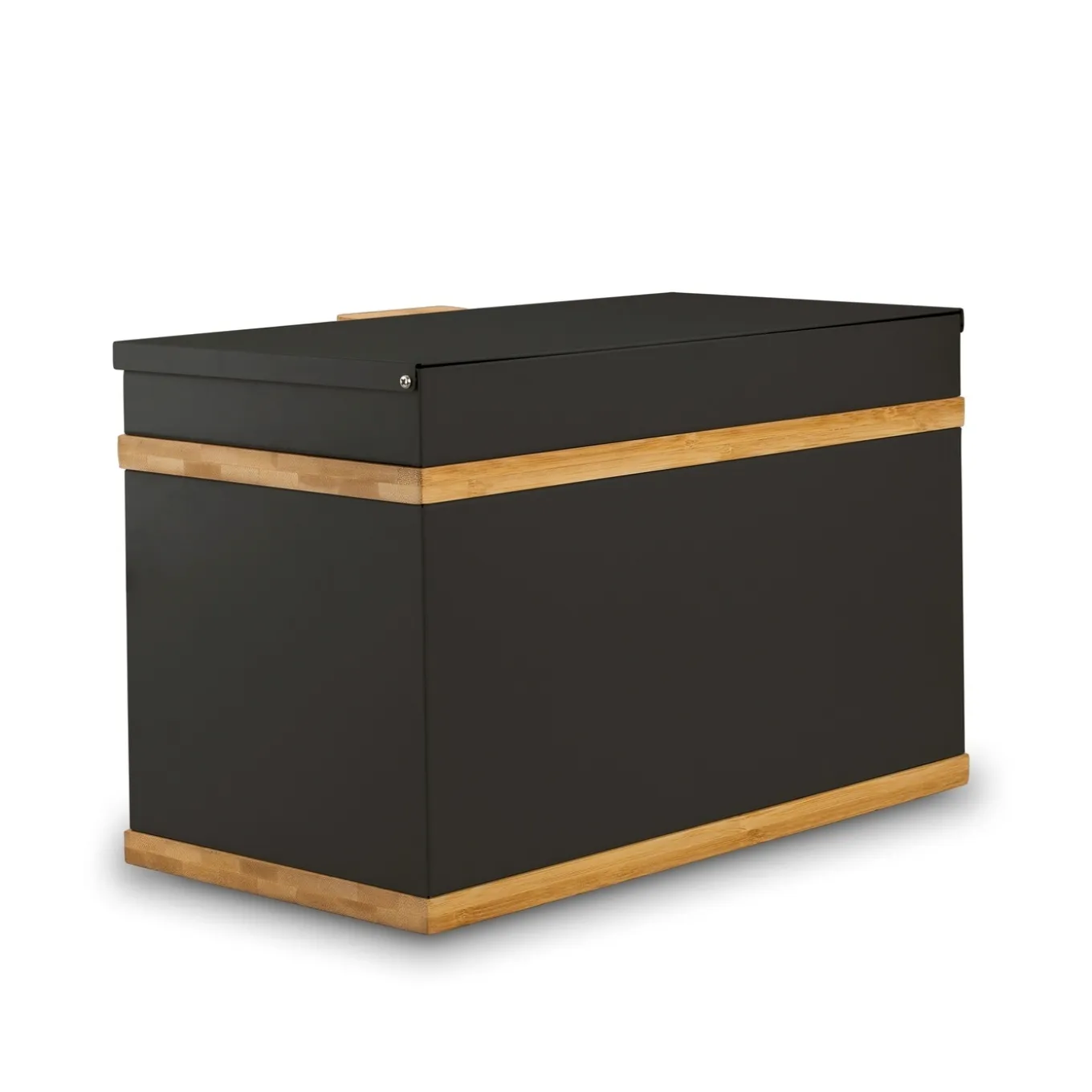 Chlebak stalowy dwupoziomowy Konighoffer Artesano 38 x 18 x 23 cm czarny