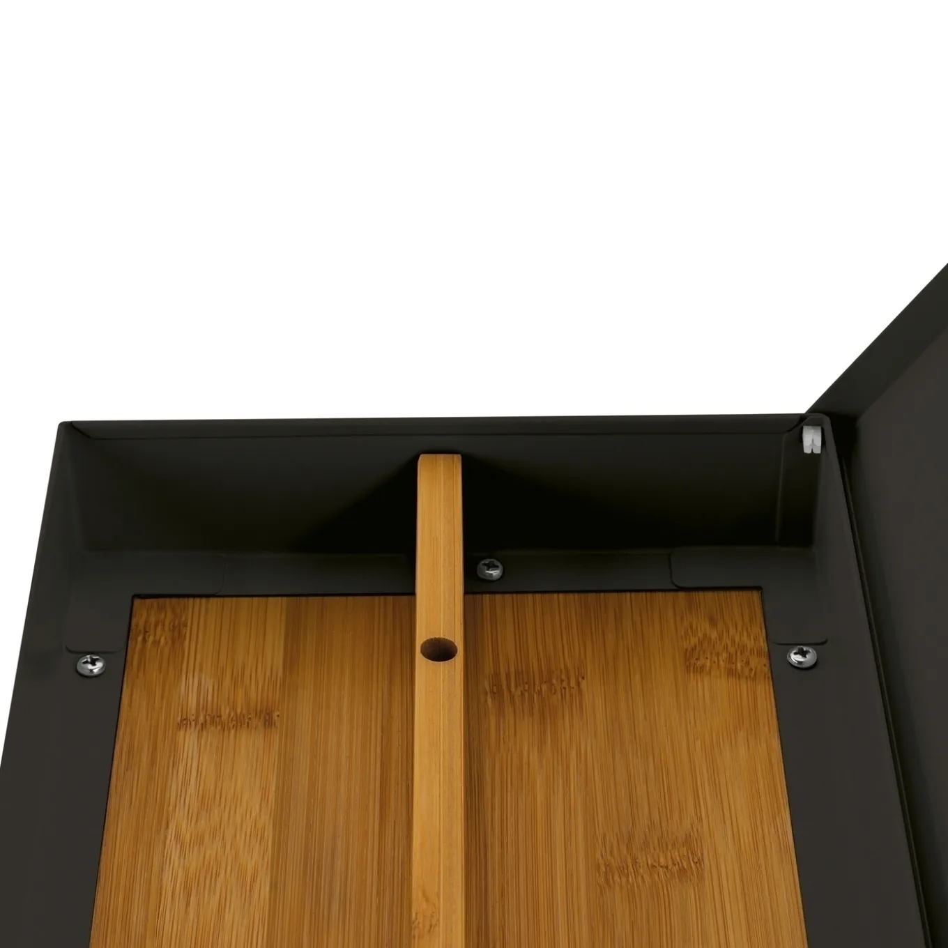 Chlebak stalowy dwupoziomowy Konighoffer Artesano 38 x 18 x 23 cm czarny