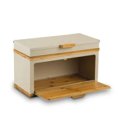 Chlebak stalowy dwupoziomowy Konighoffer Artesano 38 x 18 x 23 cm kremowy