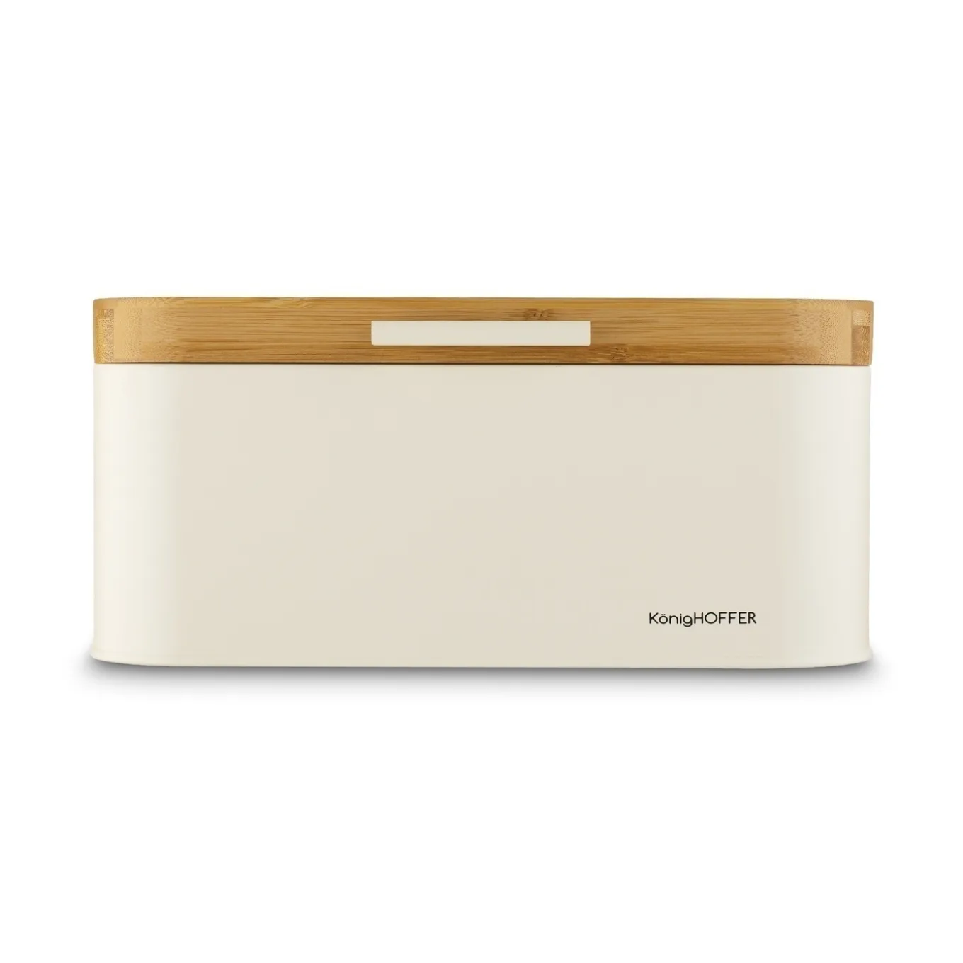 Chlebak stalowy Konighoffer Capri 30,5 x 18 x 14 cm kremowy