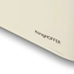Chlebak stalowy Konighoffer Capri 30,5 x 18 x 14 cm kremowy