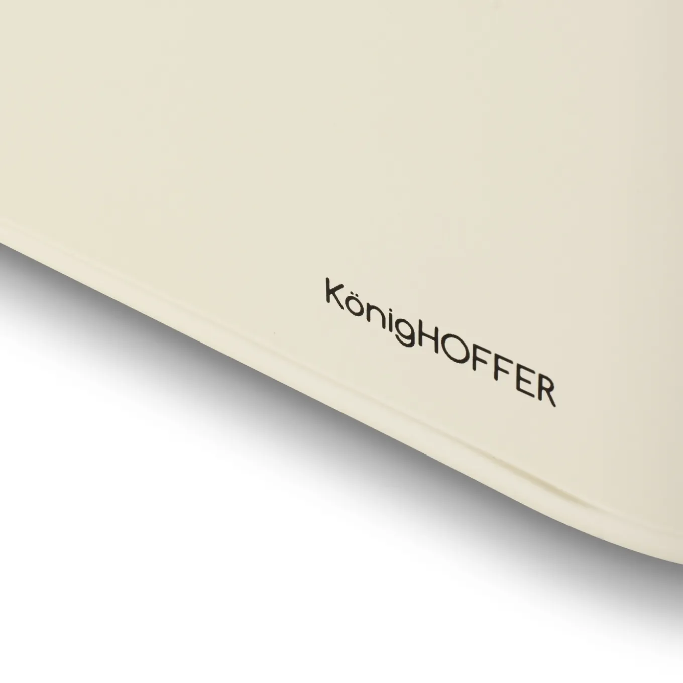 Chlebak stalowy Konighoffer Capri 30,5 x 18 x 14 cm kremowy