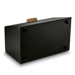 Chlebak stalowy Tadar Skandi Wood 20,5 x 35,5 x 21,5 cm czarny