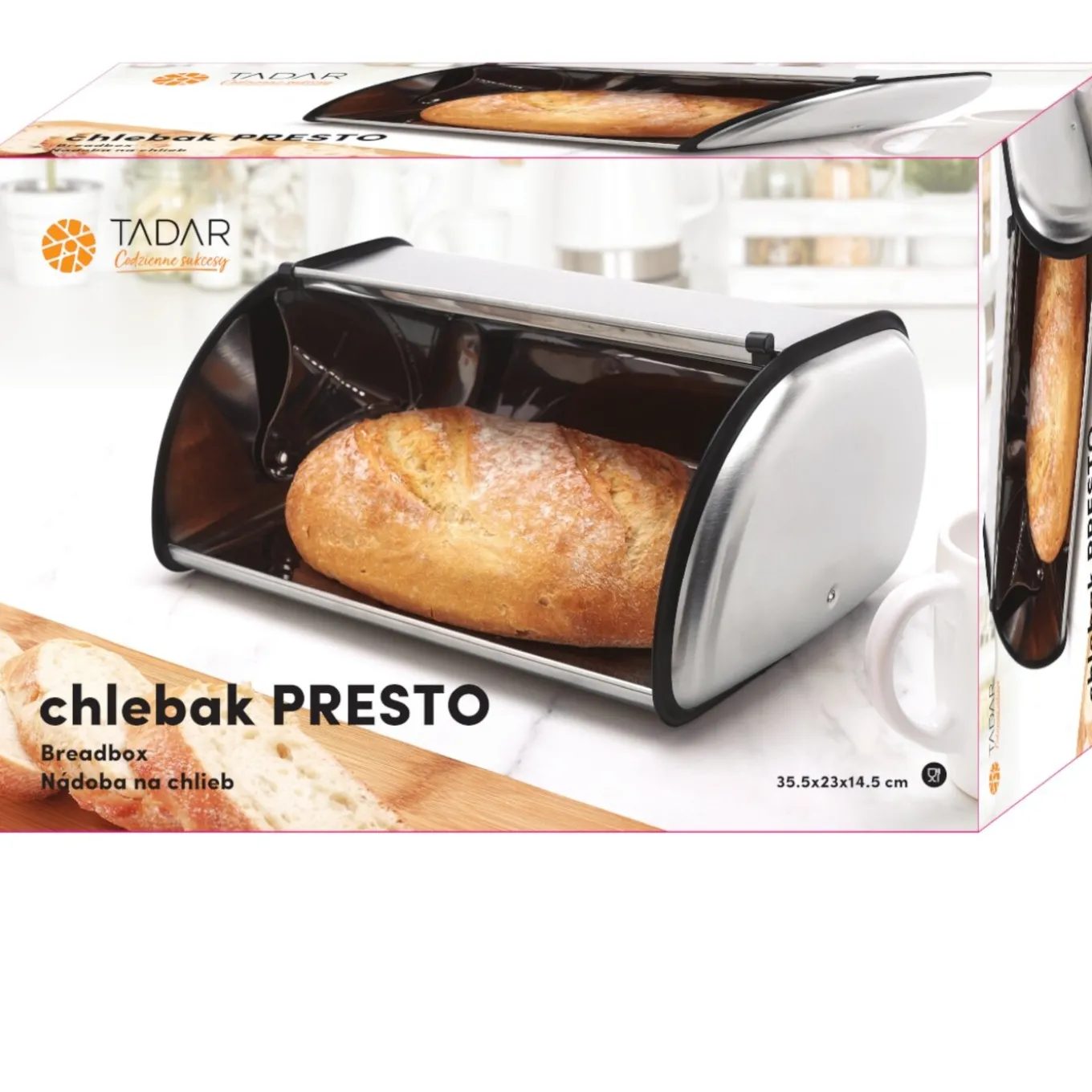 Chlebak Tadar Presto 34 x 23 x 15 cm mały