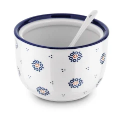 Cukiernica ceramiczna z łyżeczką Tadar Folklor