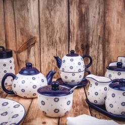 Cukiernica ceramiczna z łyżeczką Tadar Folklor