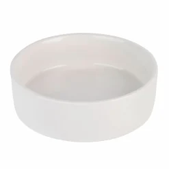 Cukiernica porcelanowa z bambusową pokrywką i łyżeczką Konighoffer 14,5 x 5 cm biała