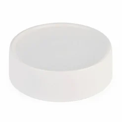 Cukiernica porcelanowa z bambusową pokrywką i łyżeczką Konighoffer 14,5 x 5 cm biała