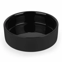 Cukiernica porcelanowa z pokrywką i łyżeczką Konighoffer 14,5 x 5 cm czarna
