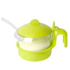 Cukierniczka okrągła z łyżeczką Hega 450 ml mix kolorów