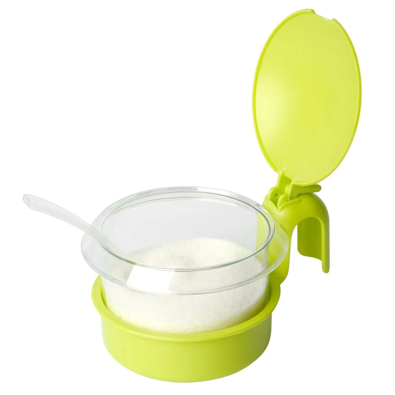 Cukierniczka okrągła z łyżeczką Hega 450 ml mix kolorów
