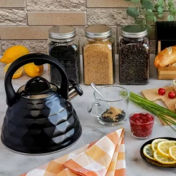 Czajnik na gaz i indukcję Tadar Crystal 3 l czarny mat
