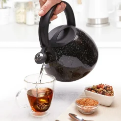 Czajnik nierdzewny Tadar Vita 2,5 l czarny marble