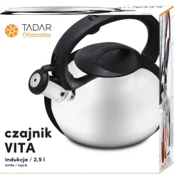 Czajnik nierdzewny Tadar Vita 2,5 l srebrny połysk