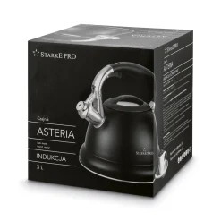 Czajnik ze stali nierdzewnej Starke Pro Asteria II 3 l czarny mat