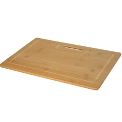 Deska bambusowa z rączką Tadar 39 x 29 cm prostokątna