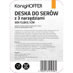 Deska do sera z 3 akcesoriami Konighoffer 30x13,8x4,5 cm