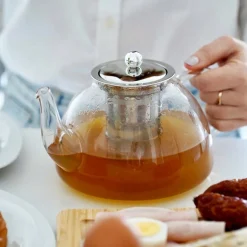 Dzbanek do herbaty borokrzemowy z podgrzewaczem Tadar Carina 1,2 l