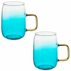 Dzbanek szklany Starke Pro Arube 1,5 l i 2 szklanki 300 ml zielone