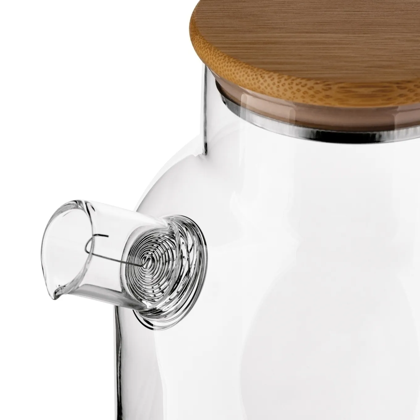 Dzbanek szklany ze spiralą i podgrzewaczem ceramicznym Tadar Nexo 1,8 l