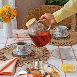 Dzbanek szklany ze spiralą i podgrzewaczem ceramicznym Tadar Nexo 1,8 l