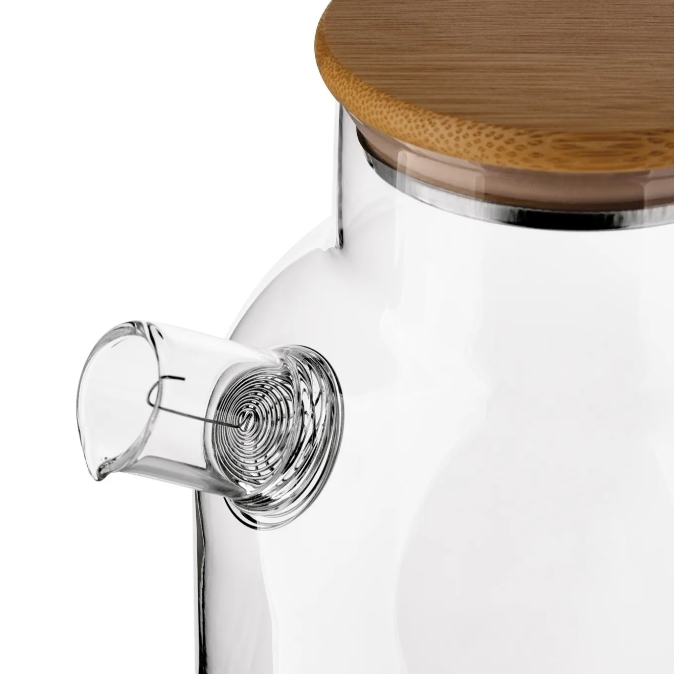 Dzbanek szklany ze spiralą i podgrzewaczem ceramicznym Tadar Nexo 1,3 l