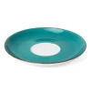 Filiżanka do kawy porcelanowa ze spodkiem Lubiana Boss 350 ml morski