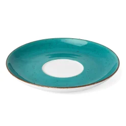 Filiżanka do kawy porcelanowa ze spodkiem Lubiana Boss 350 ml morski