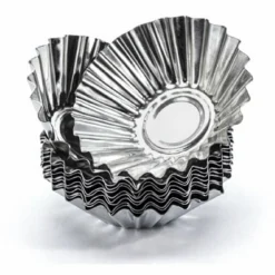 Foremki do babeczek metalowe Spinwar 6,5 cm 10 szt. ocynowane