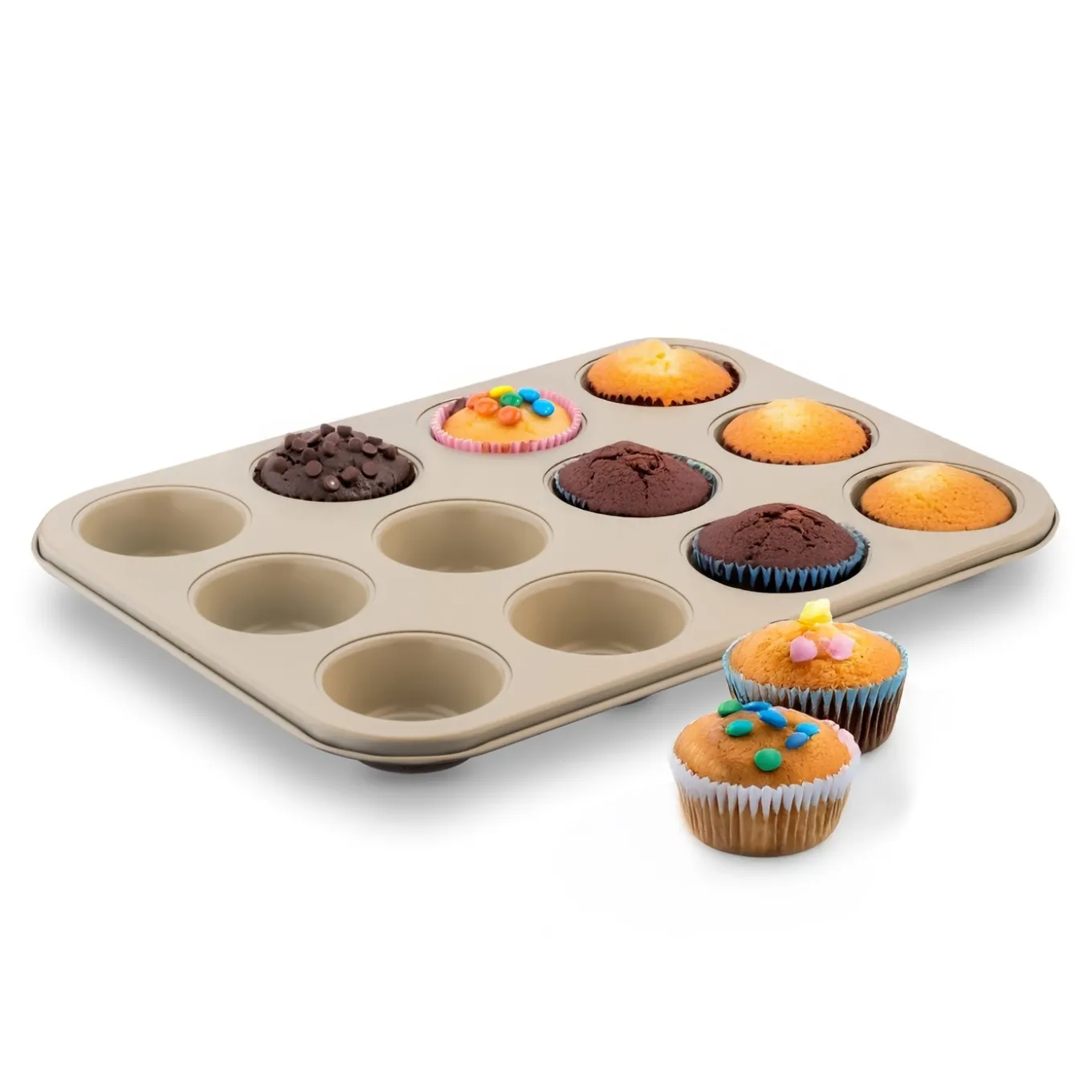 Forma do 12 muffinek z powłoką ceramiczną Tadar 35 x 26,5 x 3 cm