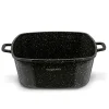 Garnek ceramiczny Konighoffer Kingstone 28 cm kwadratowy z aromatyzerem i 2 nakładki