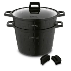 Garnek do gotowania na parze Starke Pro Brick Marble 6,3 l