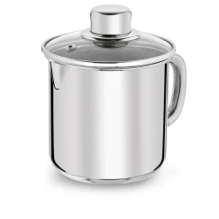 Garnek do mleka z pokrywką stalowy Tadar Bahama 1,2 l